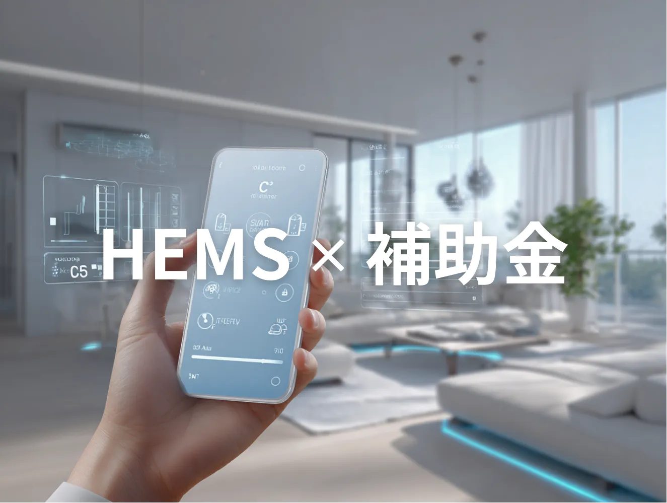 HEMS掛ける補助金と書かれている画像